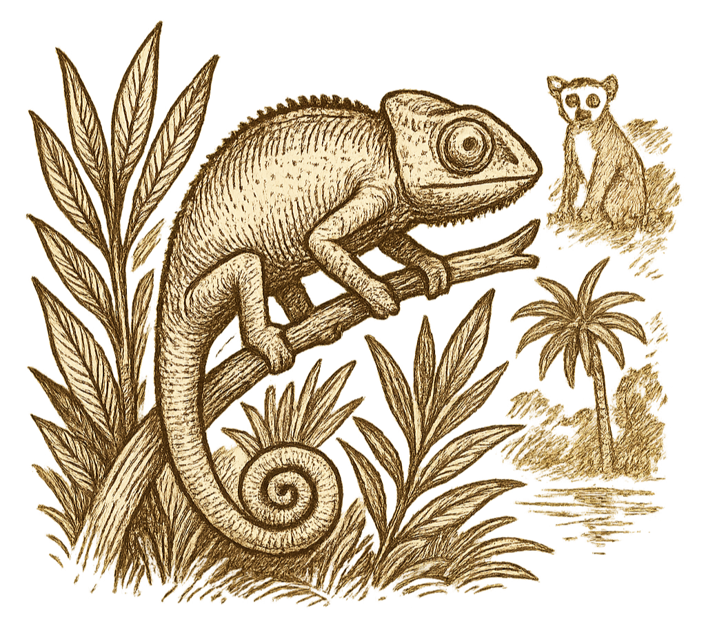 Chameleon in Madagascar